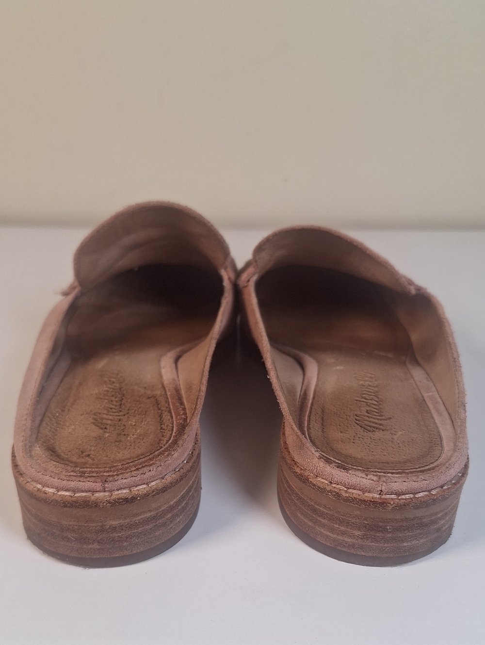 Madewell Elinor Suede Loafer Mules in a dusty pink/clay colorway Size 7 - Picture 5 of 9